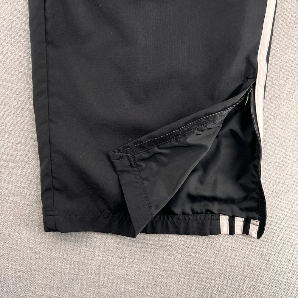 Adidas Three Stripe Track Pants Men XL Black White Athletic Soccer Y2K Blokecore